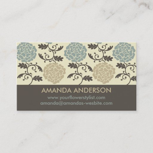 Customizable Modern Regal Rose Print Business Cards