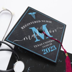 Modern Registered Nurse RN Medical Graduate Graduation Cap Topper