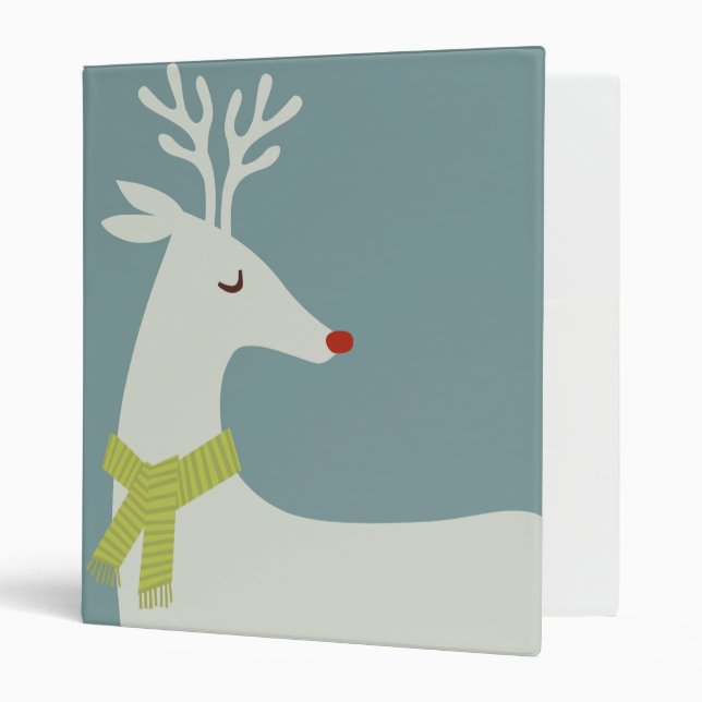 Modern Reindeer Holiday Binder (Front/Inside)