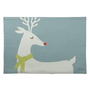 Modern Reindeer Holiday Placemat by koncepts at Zazzle