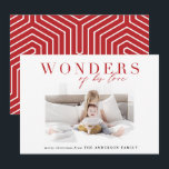 Modern religious multi photo christmas holiday card<br><div class="desc">Modern religious multi photo christmas holiday card. Part of a collection. Text and geometric backer color can be changed. Classy,  stylish elegant design.</div>