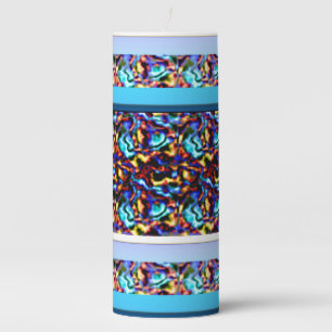 Modern Renaissance Geometric Art Pillar Candle