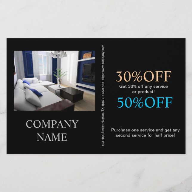 Modern Renovation Handyman Carpentry Construction Flyer (Front)