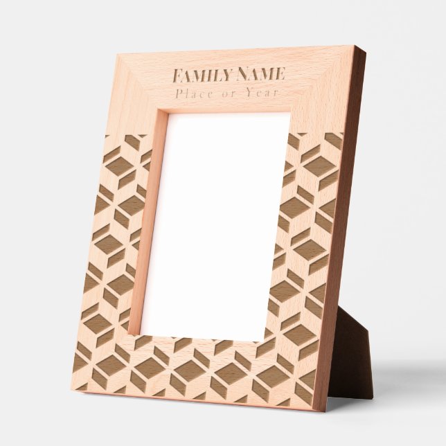 Modern Repeat Pattern  Engraved Frames (Left)