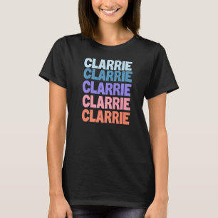 Modern Repeated Text Clarrie T-Shirt