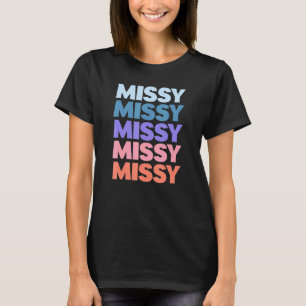 Modern Repeated Text Missy T-Shirt