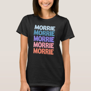 Modern Repeated Text Morrie T-Shirt