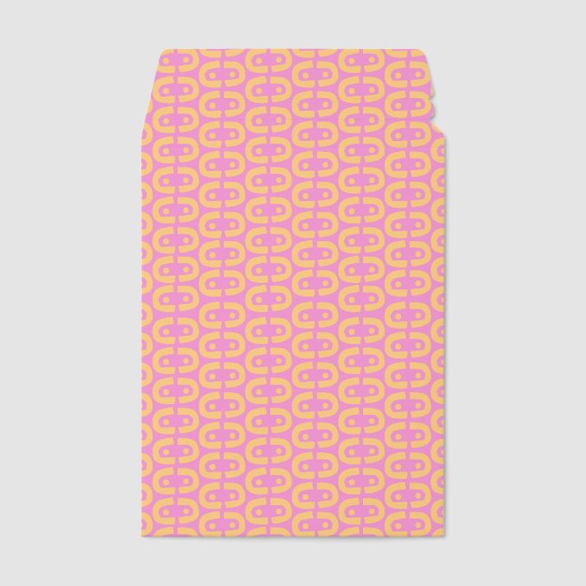 Modern Repeating Shapes Abstract Design  Envelope Mailers (Front)