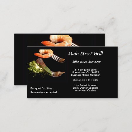 Modern Restaurant Business Card