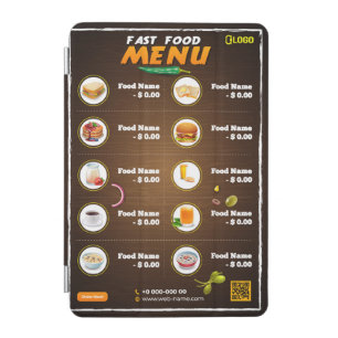 Modern Restaurant Menu iPad Mini Cover