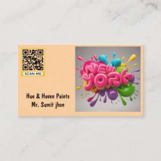 Modern Retailor Store Business Cards | Paint store