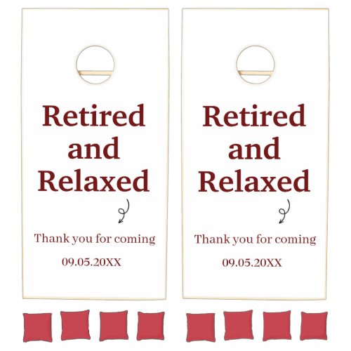 Modern Retired and Relaxed Retirement Funny Custom
