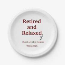 Modern Retired and Relaxed Retirement Funny Custom