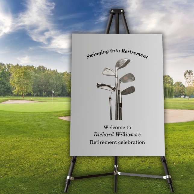 Modern Retirement Golf Sport Golfclubs  Foam Board (Creator Uploaded)