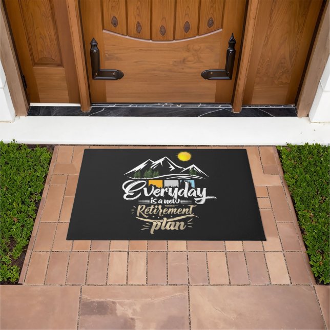 Modern Retirement Plans Doormat (Outdoor)