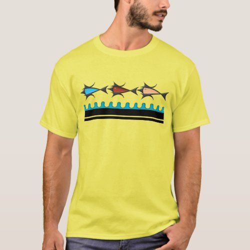 Modern Retro _ 3 Fish T_Shirt