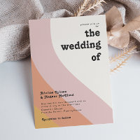 Modern Retro 70's Rainbow The Wedding Of