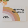 Modern Retro 70's Rainbow Wedding Guestbook