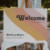 Modern Retro 70's Rainbow Welcome