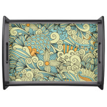 Modern Retro Abstract Floral