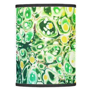 Modern Retro Abstract Green Marble Pattern Lamp Shade