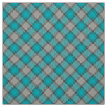 Modern retro blue plaid practical school projects  fabric