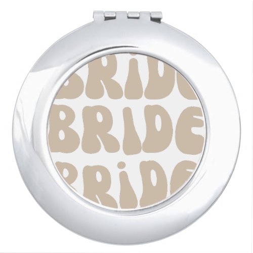Modern Retro Bride Bachelorette Party Vintage Compact Mirror