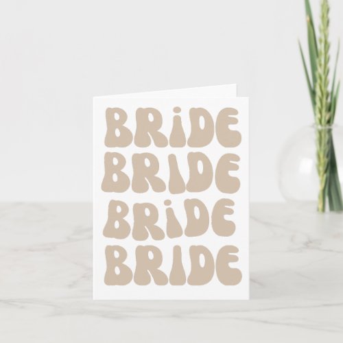 Modern Retro Bride Bachelorette Party Vintage Invitation