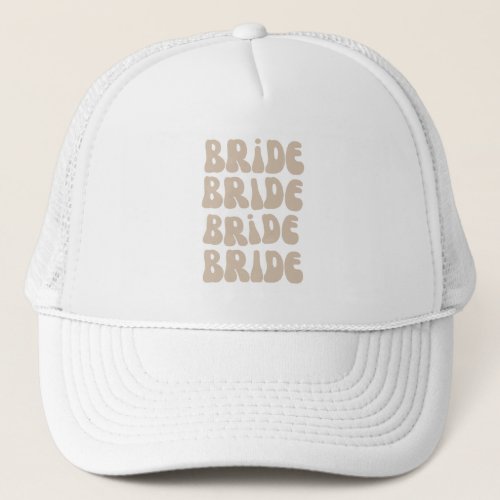Modern Retro Bride Bachelorette Party Vintage Trucker Hat
