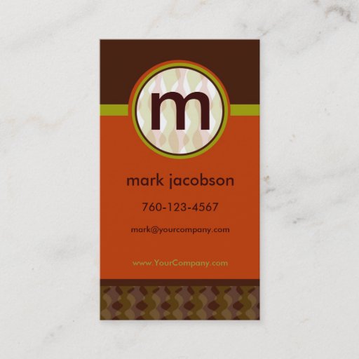 Customizable Modern-Retro Business Card
