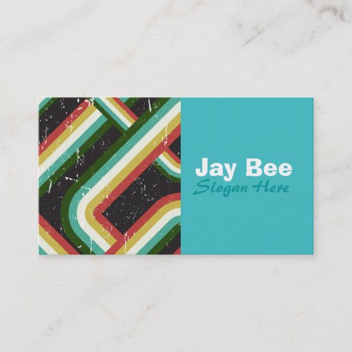 Customizable Modern Retro Business Card
