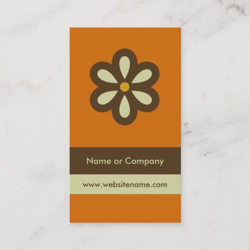 Customizable Modern Retro Business Card/Social Networking Card