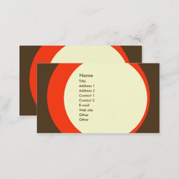 Modern Retro Business/networking Profile Card by mazarakes at Zazzle