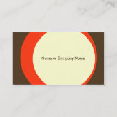 Modern Retro Business/Networking Profile Card (Back)