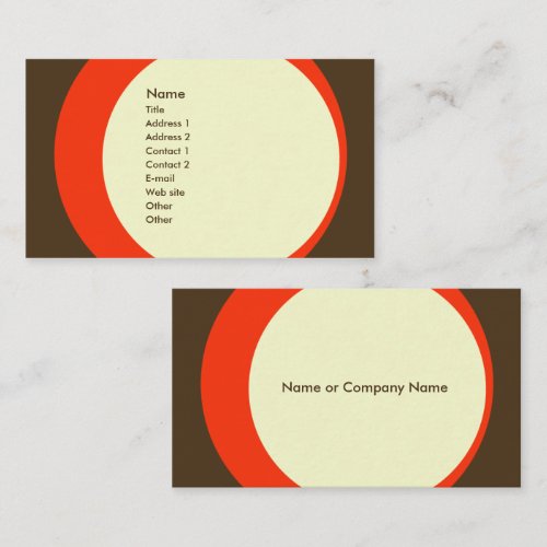 Modern Retro Business/Networking Profile Card Business Card