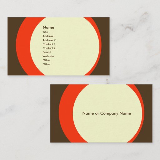 Customizable Modern Retro Business/Networking Profile Card Business Card
