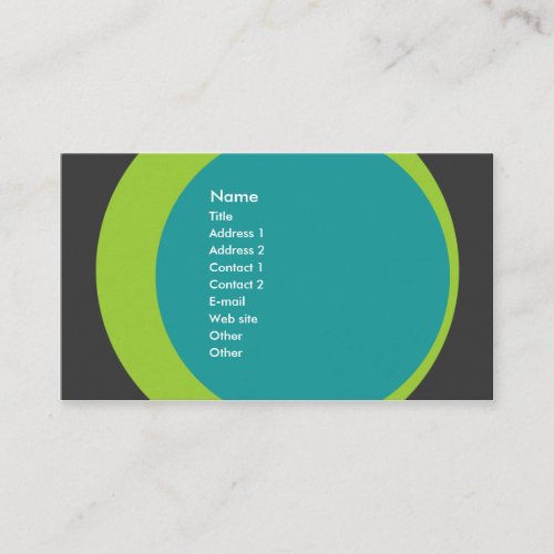 Modern Retro Business/Networking Profile Card Business Card Template