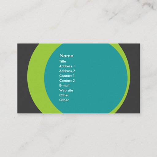 Customizable Modern Retro Business/Networking Profile Card Business Card Template