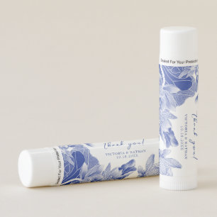 Modern Retro Chinoiserie Custom Wedding Favor Lip Balm