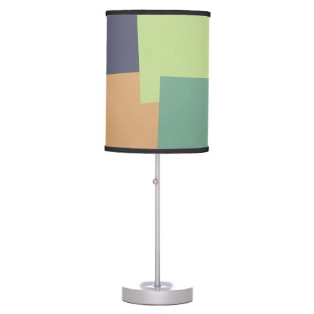 Modern Retro Color Geometric Pattern #4 Table Lamp