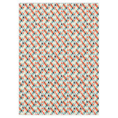 modern retro colorful diamonds geometric pattern tablecloth (Front)