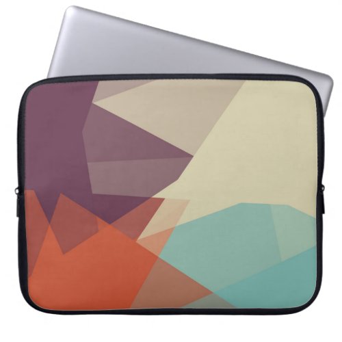 Modern Retro Colors Geometric 17 Laptop Sleeve