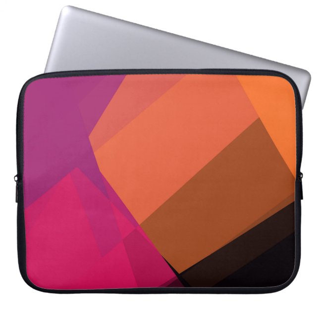Modern Retro Colors Geometric #19 Laptop Sleeve (Front)