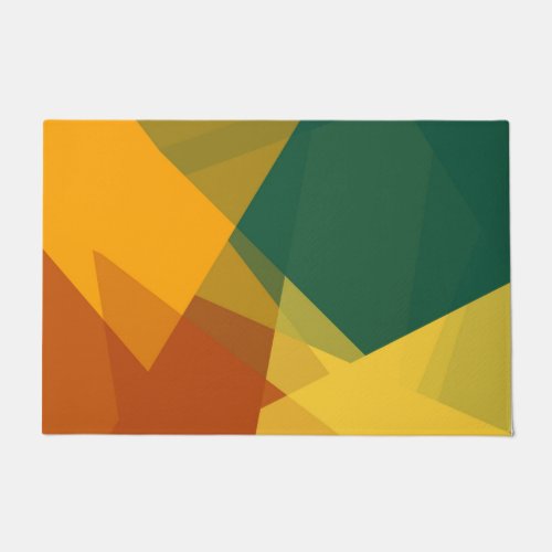 Modern Retro Colors Geometric 20 Doormat