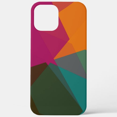 Modern Retro Colors Geometric 23 iPhone 12 Pro Max Case