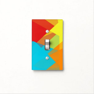 Modern Retro Colors Geometric #26 Light Switch Cover