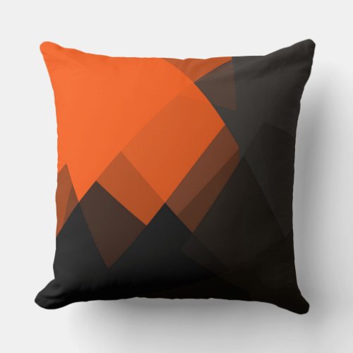 Modern Retro Colors Geometric 28 Throw Pillow