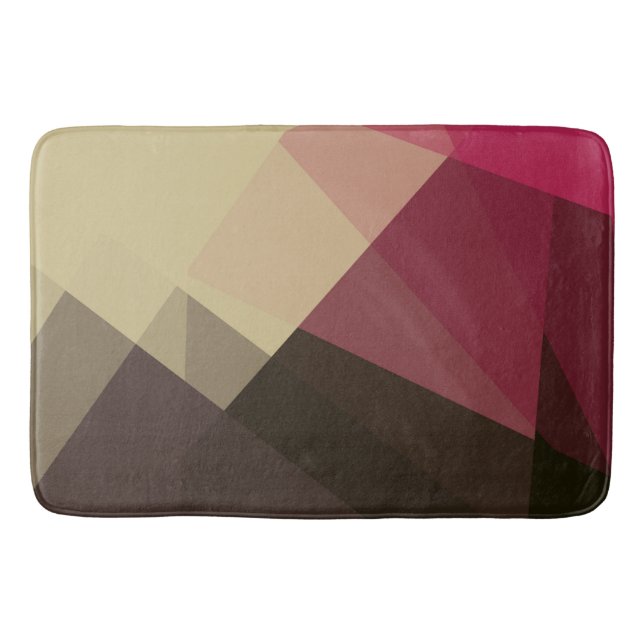 Modern Retro Colors Geometric #29 Bath Mat (Front)