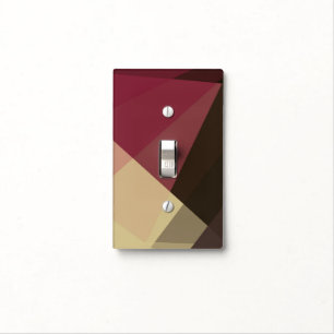 Modern Retro Colors Geometric #29 Light Switch Cover