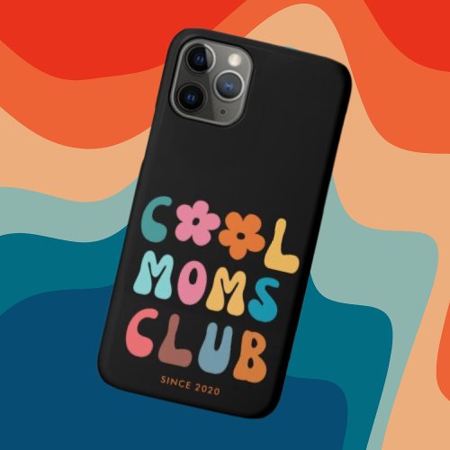 Modern Retro Cool moms club Vintage Groovy iPhone 11 Pro Case